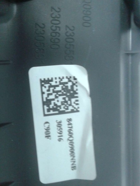 Hyundai i20 Ön Konsol Torpido Kaplaması (Sağdan Direksiyon) 84760-Q0900NNB YP (K-I-200)