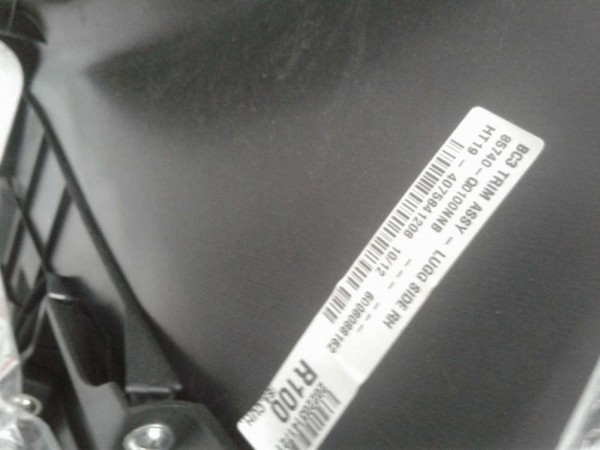 Hyundai İ20 Bagaj Sağ Yan İç Bakaliti Trim Orj. SP YP 85740-Q0100NNB / 85741-Q0100NNB (N-E-140)