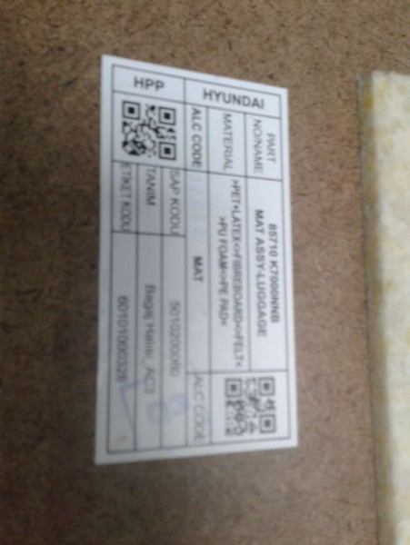 Hyundai İ10 Bagaj İç Döşemesi 85710-K7000NNB YP SP (O-F-120)