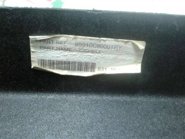 Hyundai İ20 Arka Tabla Trimi Bagaj Rafı MDF 85910-C8000 CP HP (O-F-120)