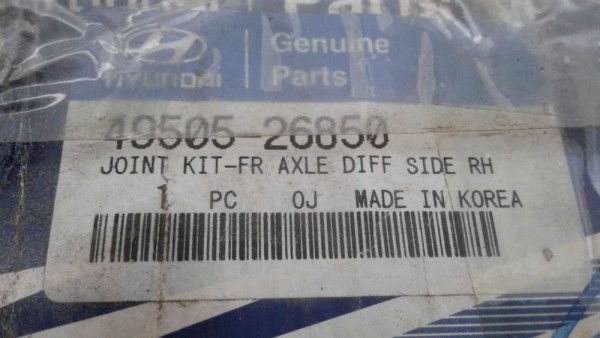HYUNDAİ SANTA FE ÖN AKS MAFSALI TK. 49505-26850 ORJİNAL YP (M-D-110)