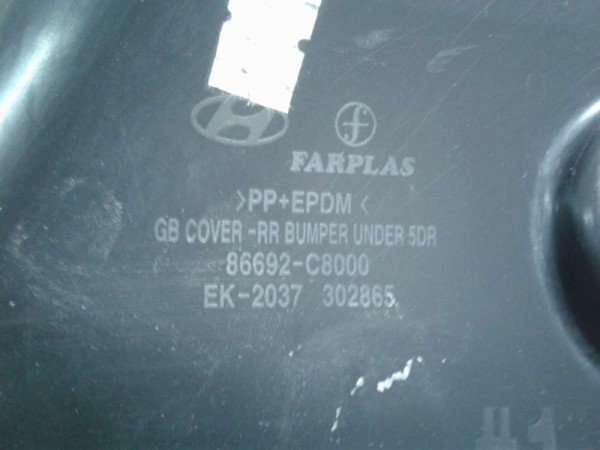 Hyundai İ20 Arka Tampon Alt Kapağı (2019) 86692-C8000CP