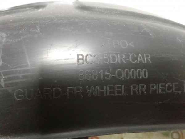 Hyundai İ 20 Sol Ön Çamurluk Davlumbazı 86811-Q0000 86815-Q0000 CP (T-Q-110)