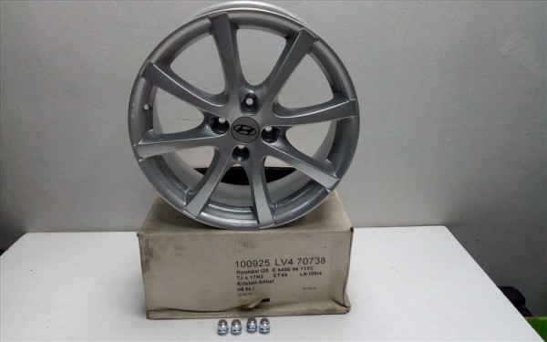 Hyundai İ20 17 İnç Çelik Jant BORBET 7JX17H2 ET49  YP E840096117C(J-F-110)