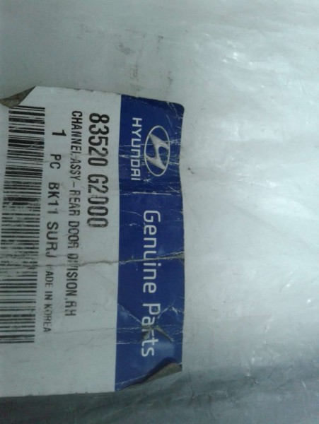 Hyundai Dıvısıon Channel Sağ Arka Kapı Cam Direği Orj. YP 83520-G2000(H-D-129)